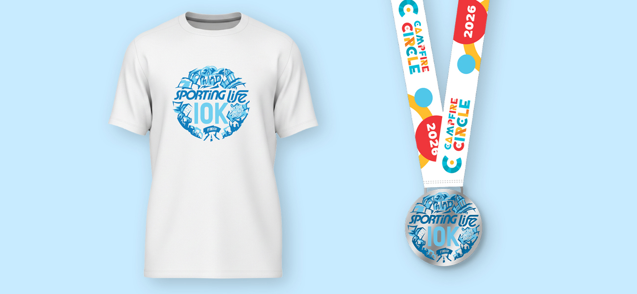 Sporting Life 10K 2026 Runner Shirt & Finisher Medal